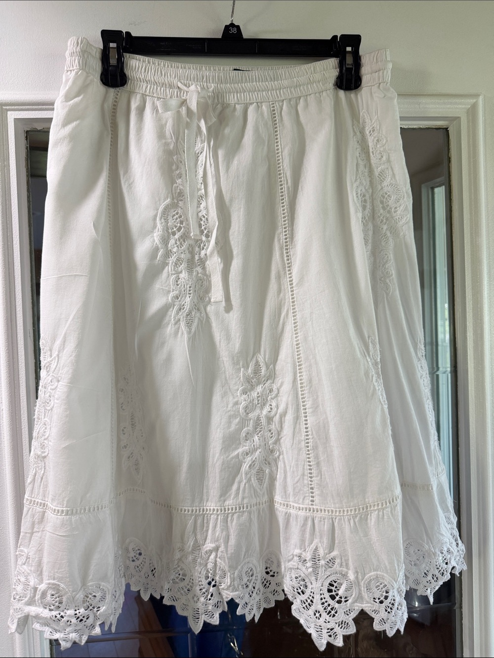 Lauren Ralph Lauren white lace cotton skirt - size XS